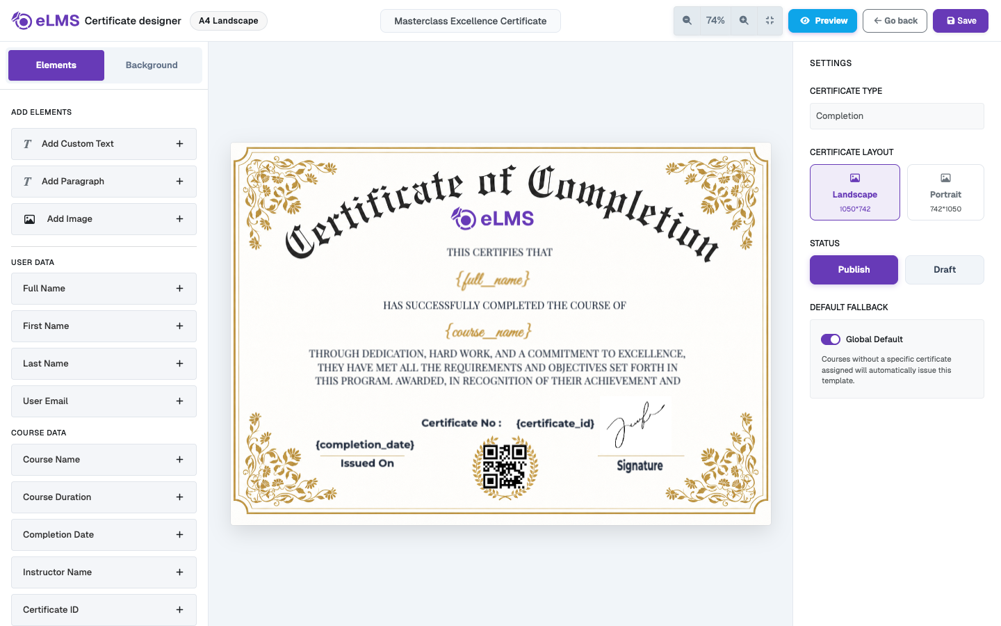 Certificate Designer
