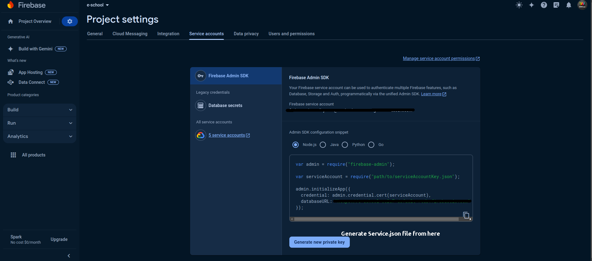 Firebase Service File