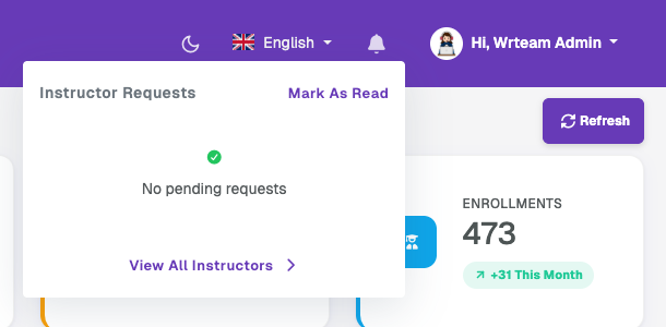 Instructor Notifications