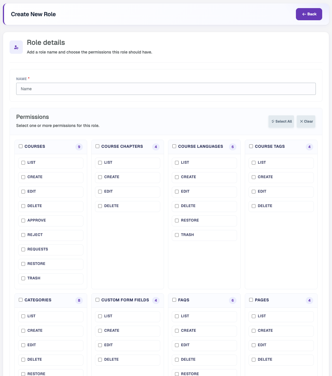 Create Custom Role