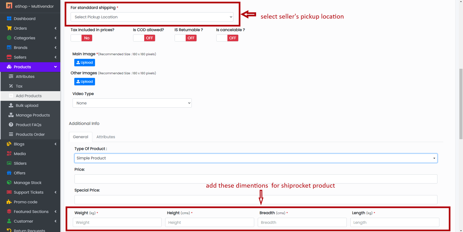 Add Simple Product