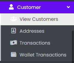 Customer Tab