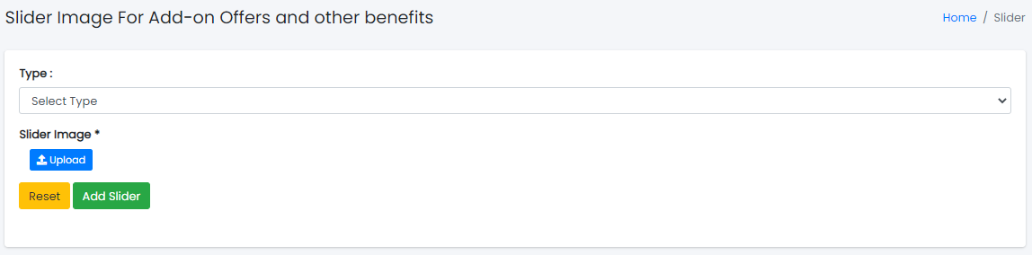Add Slider Window