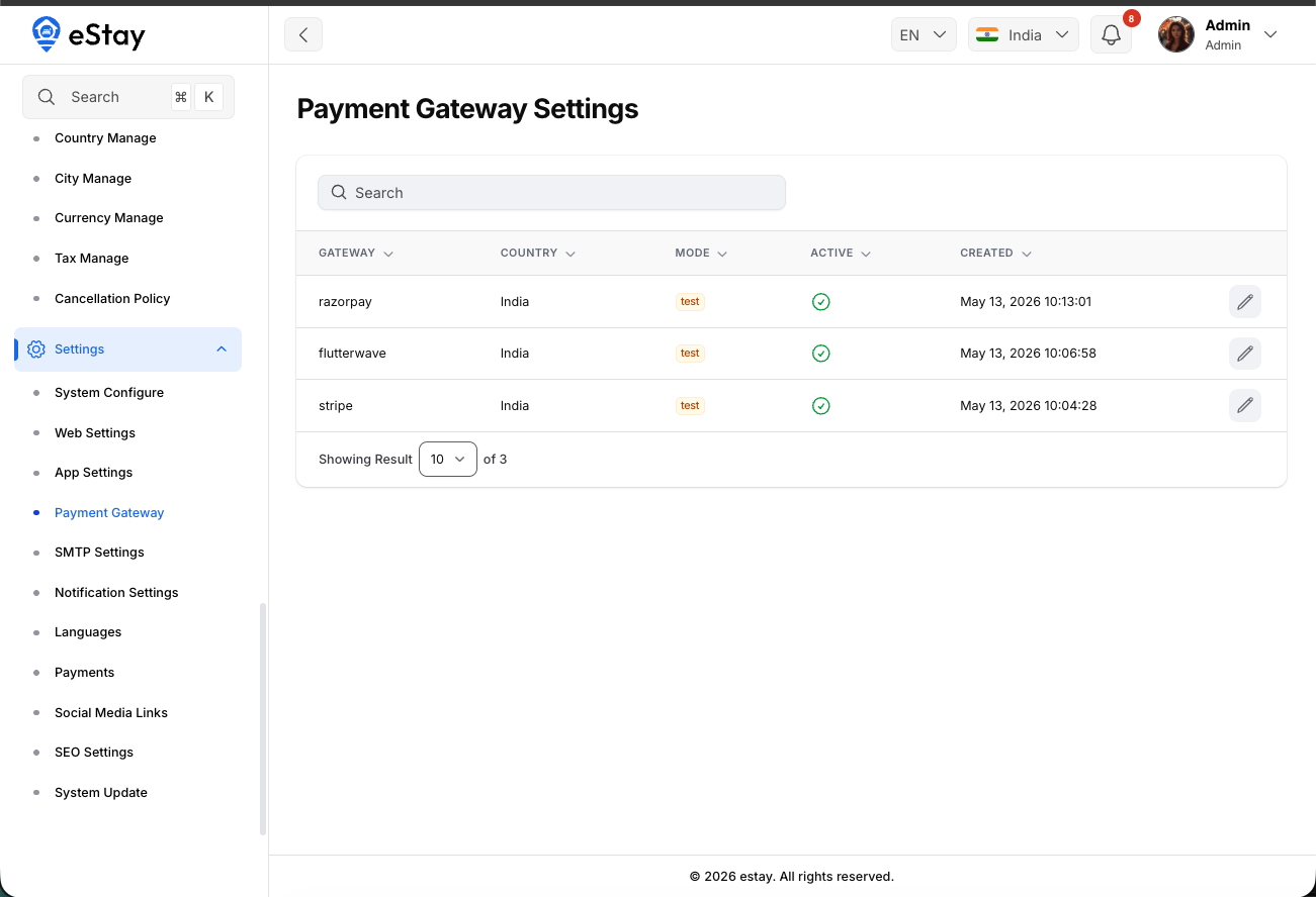 Gateway Credentials
