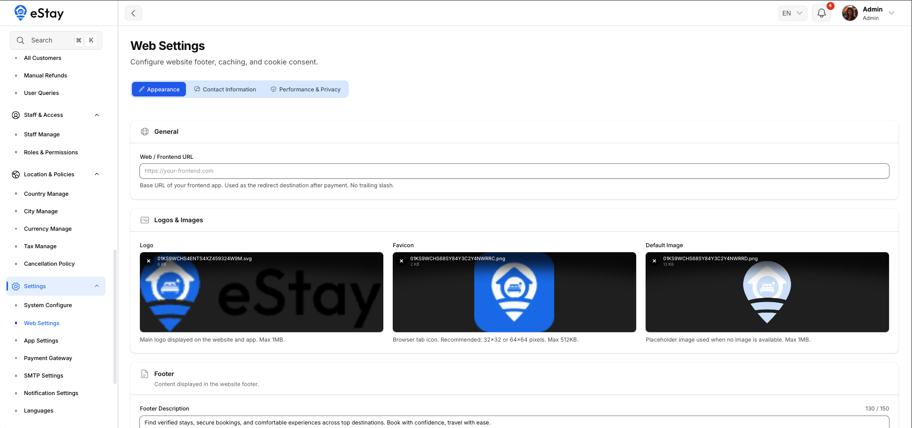 Branding Settings