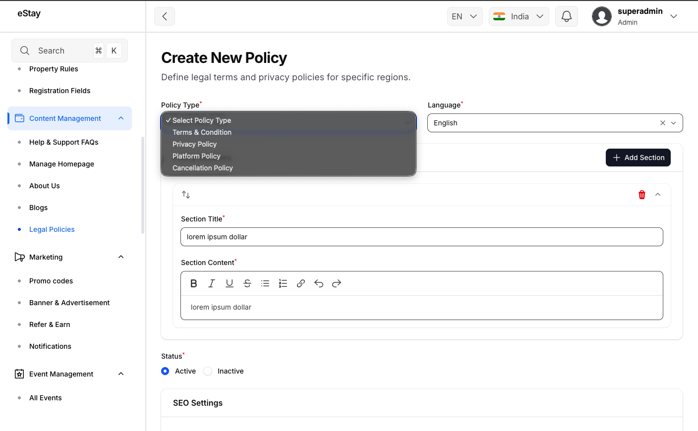Policy Basics