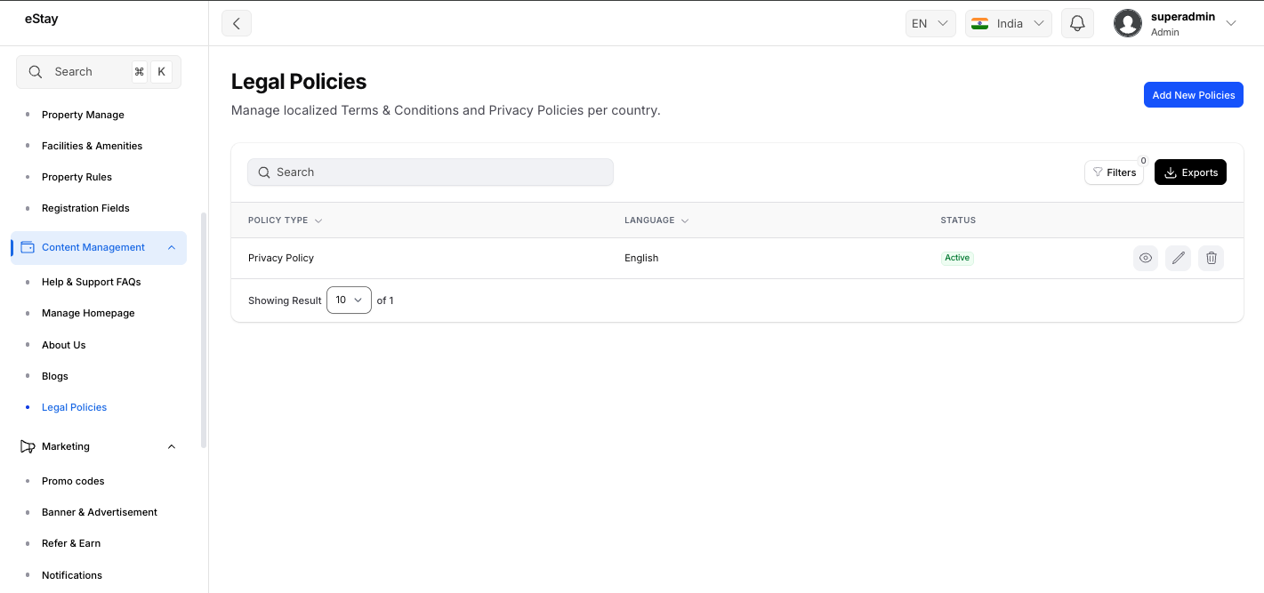 SEO Settings