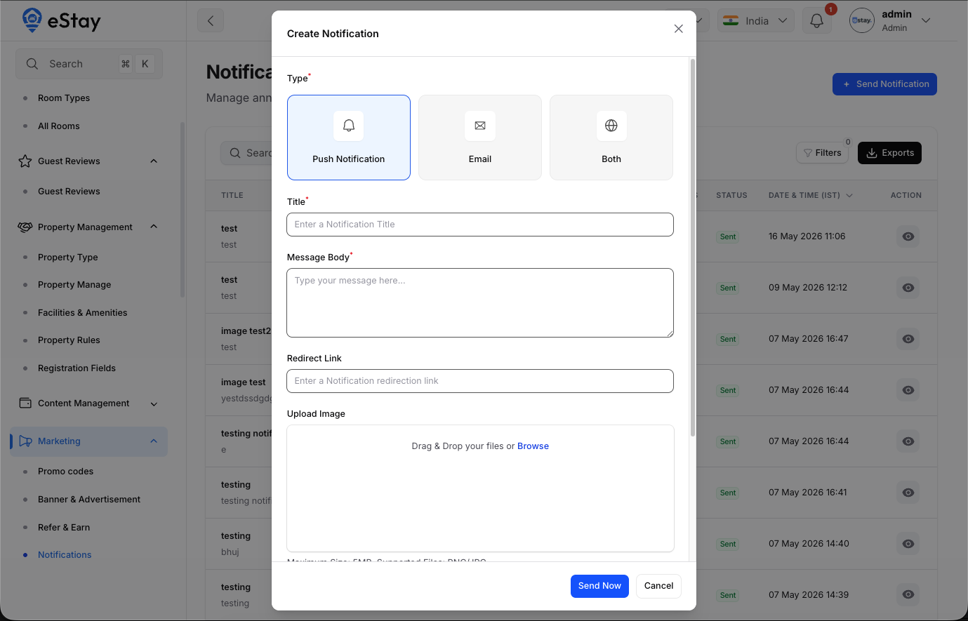 Create Notification