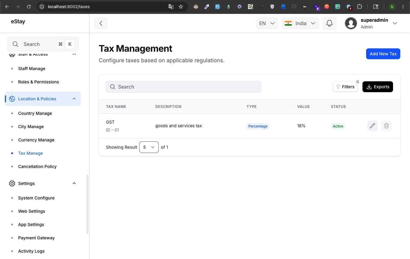 Tax Form Details