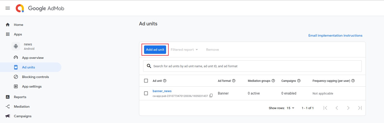 AdMob Setup 7