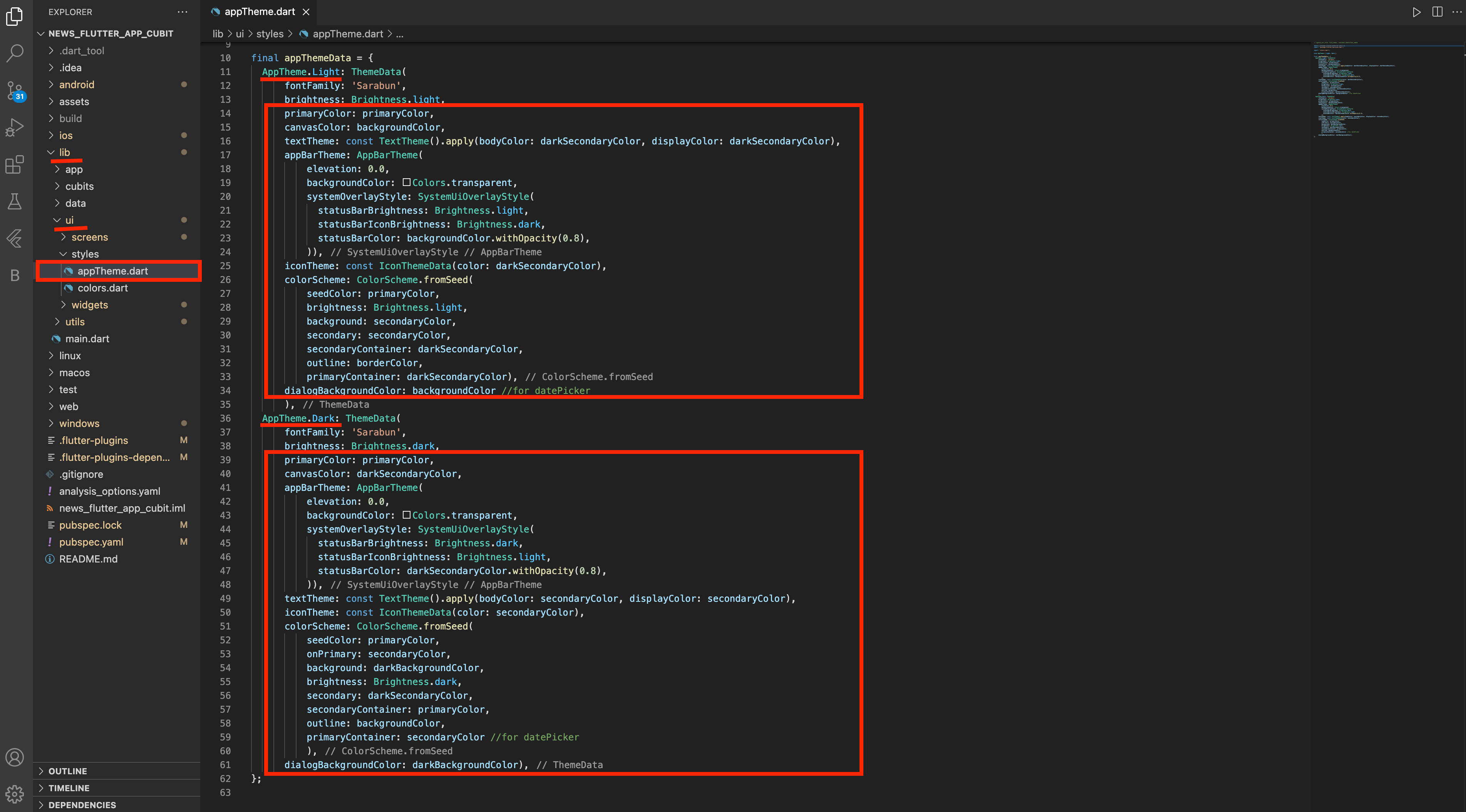 App Theme Colors