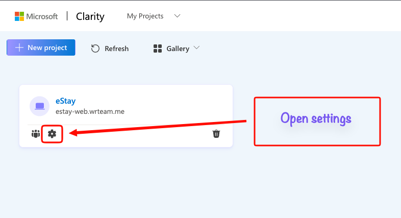 create project