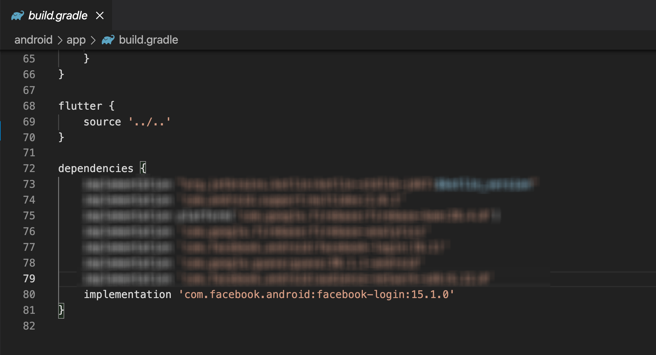 Facebook Gradle Setup