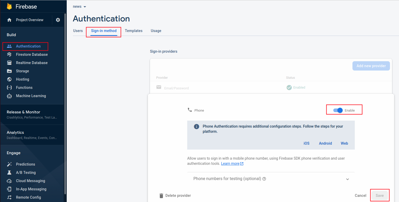 Phone Authentication