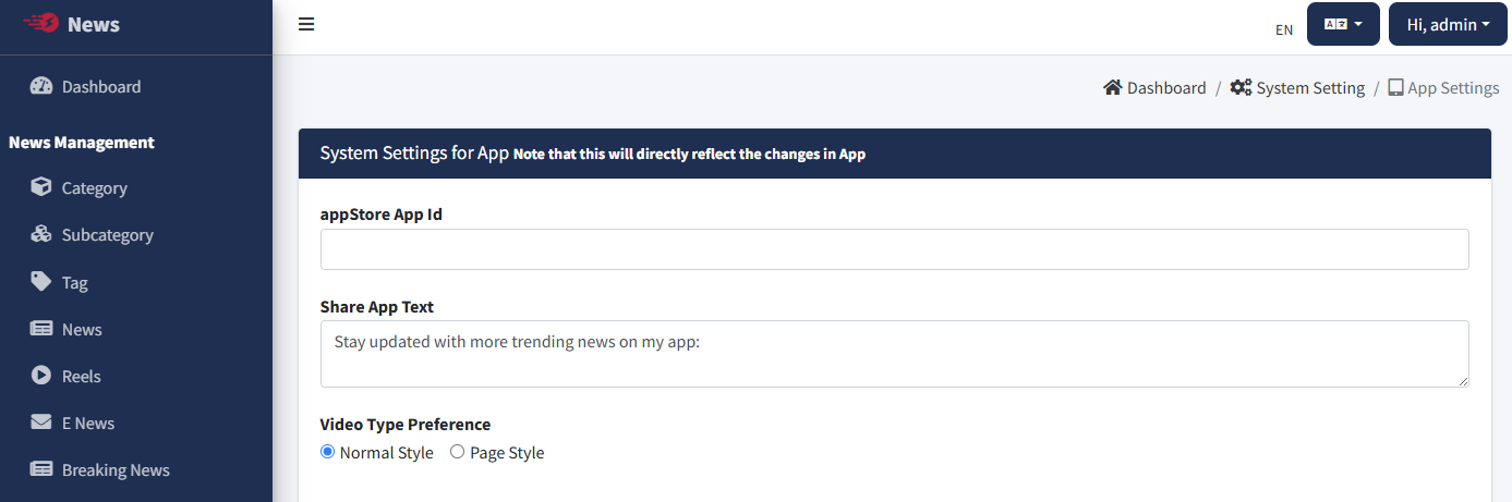 Settings Page 3